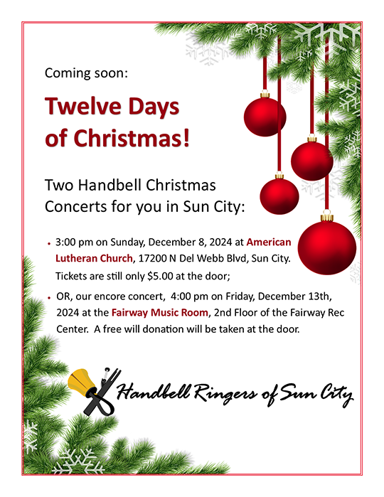 Handbell concert poster Handbell concert poster